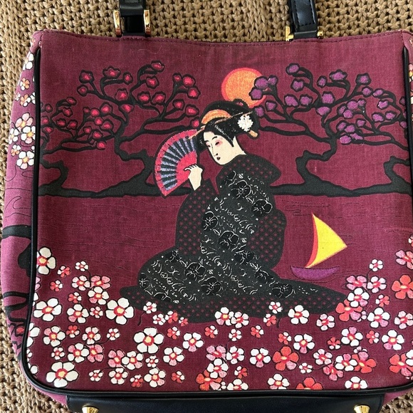 Vintage PREZZO Geisha Girl Beaded Embellished Collectible Handbag Shoulder - Picture 4 of 9